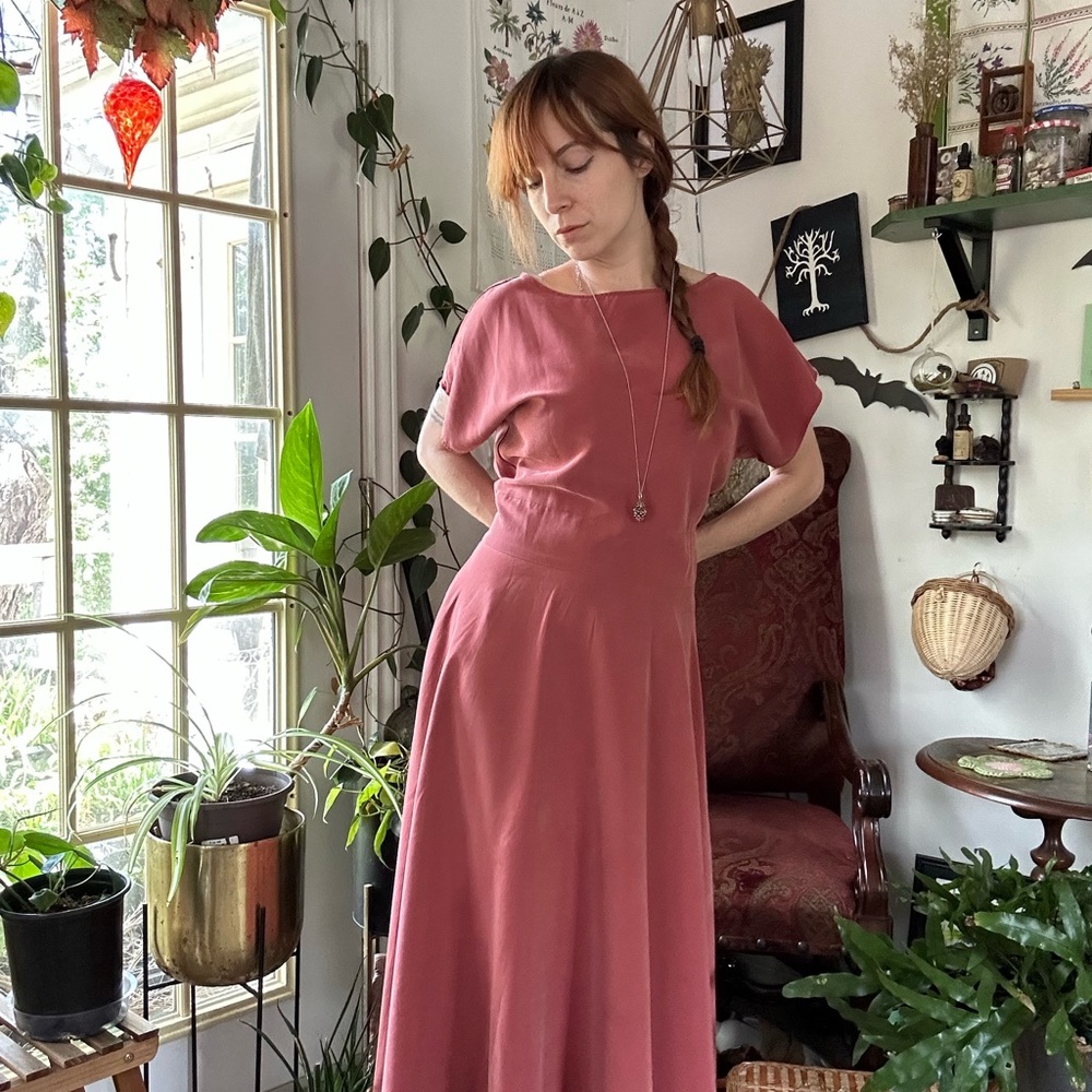 Rusty Pink Etta Dress by Curator SF Size L